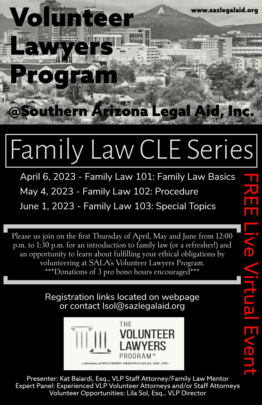 FREE Family Law CLE Series! Southern Arizona Legal Aid